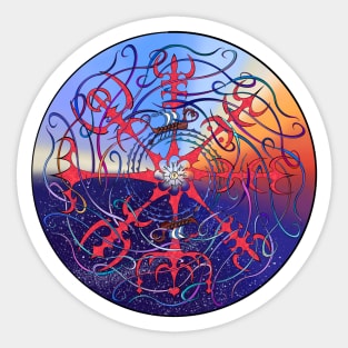 Vegvisir in Paradox Sticker